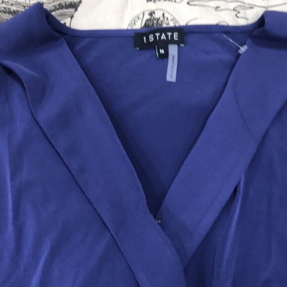 1.state Belted Cuffed-Sleeve Romper - Picture 3 of 6